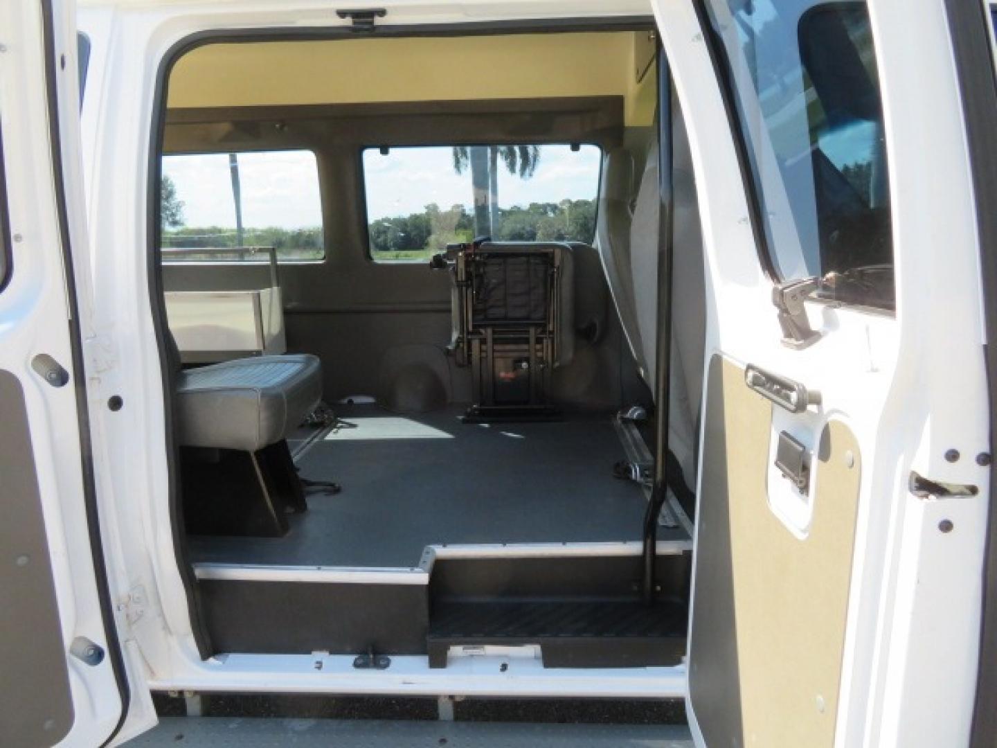 2014 White /Gray Ford E-Series Van (1FTNE1EW1ED) , Automatic transmission, located at 4301 Oak Circle #19, Boca Raton, FL, 33431, (954) 561-2499, 26.388472, -80.084045 - Photo#70